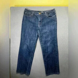 Seven7 Straight Blue Denim Jeans Womens 14 Plus Stretch Comfy Y2K 90s 0970